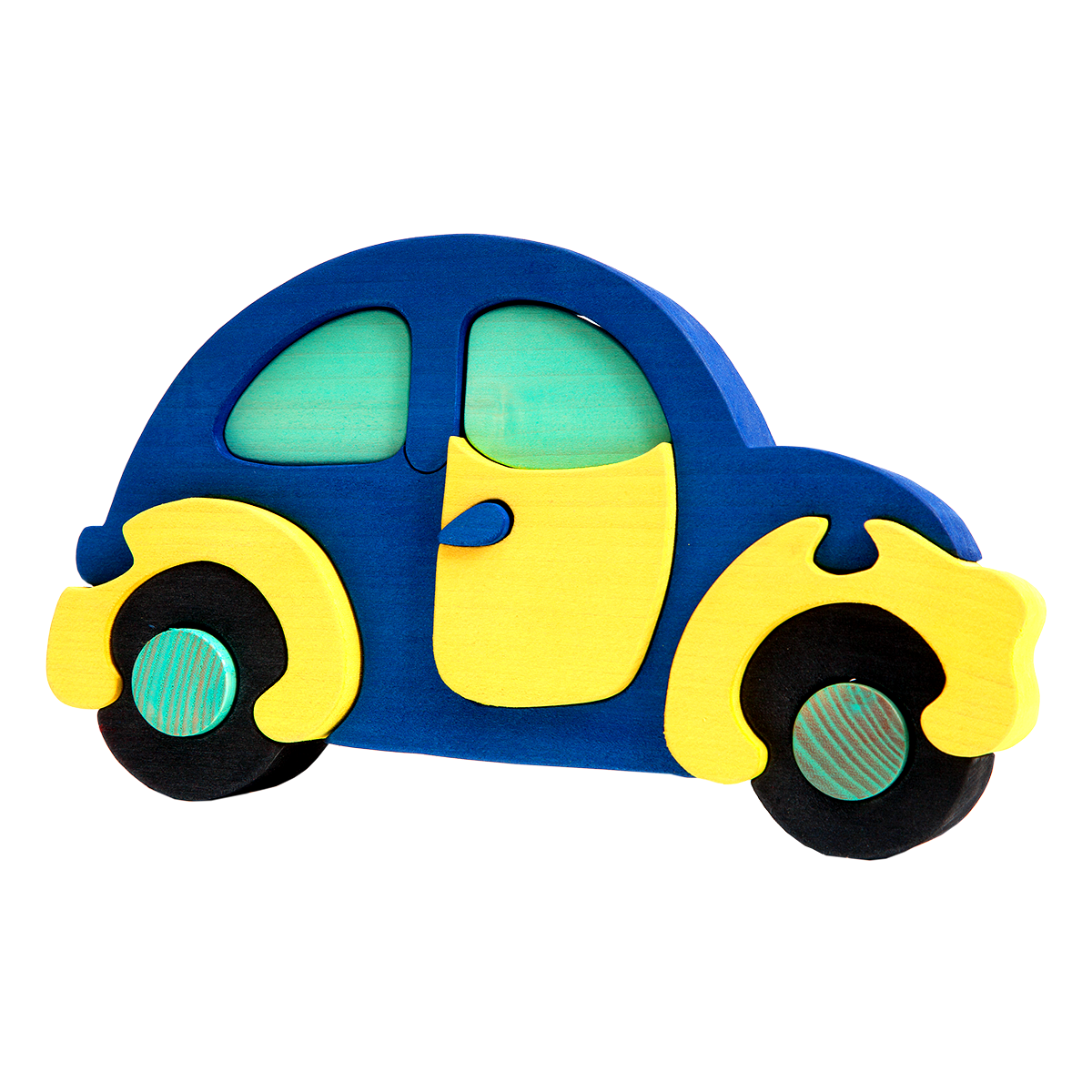 פאזל רכב חיפושית כחול