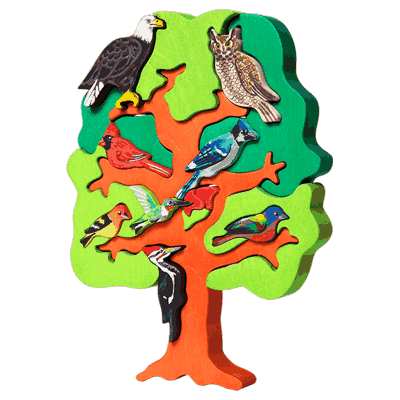 פאזל עץ ציפורי אמריקה הצפונית